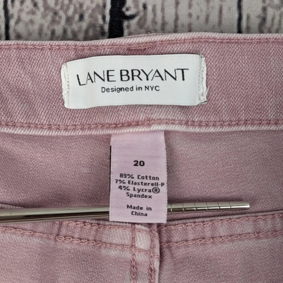 Mauve pink Lane Bryant stretchy jeans, 20 - Picture 5 of 10